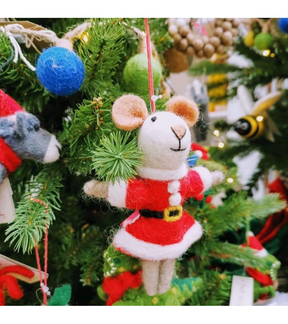 Souris Maman Noël - Décoration de Noel à suspendre Felt so good decoration noel decor déco de noel 2024 maison fait main