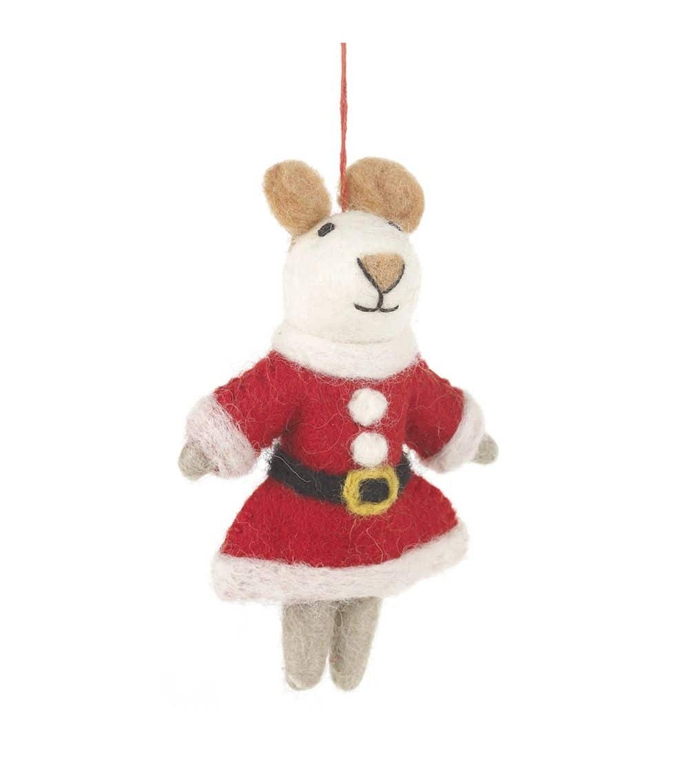 Maus Weihnachtsfrau - Weihnachtsdeko Felt so good Weihnachtsdekoration kaufen Weihnachtsbaum Deko Ideen 2024 Trend Deko zu we...