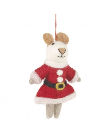 Maus Weihnachtsfrau - Weihnachtsdeko Felt so good Weihnachtsdekoration kaufen Weihnachtsbaum Deko Ideen 2024 Trend Deko zu we...