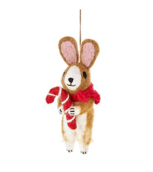 Cinnamon the festive rabbit - Christmas Tree Decoration Felt so good 2024 christmas decorations xmas tree decorations