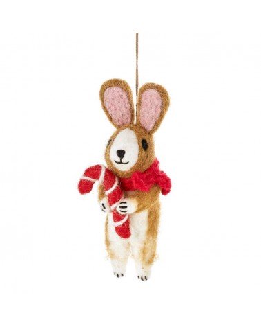 Cinnamon the festive rabbit - Christmas Tree Decoration Felt so good 2024 christmas decorations xmas tree decorations