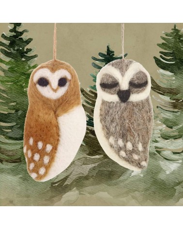 Sleeping owl - Christmas Tree Decoration Felt so good 2024 christmas decorations xmas tree decorations