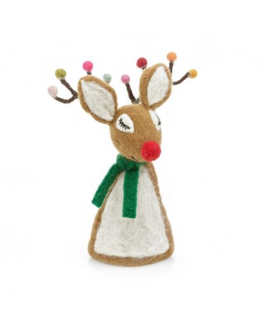 Rudolph le malicieux - Decoration cime, Pointe de sapin de Noel Felt so good decoration noel decor déco de noel 2024 maison f...