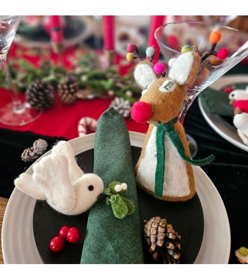 Rudolph le malicieux - Decoration cime, Pointe de sapin de Noel Felt so good decoration noel decor déco de noel 2024 maison f...