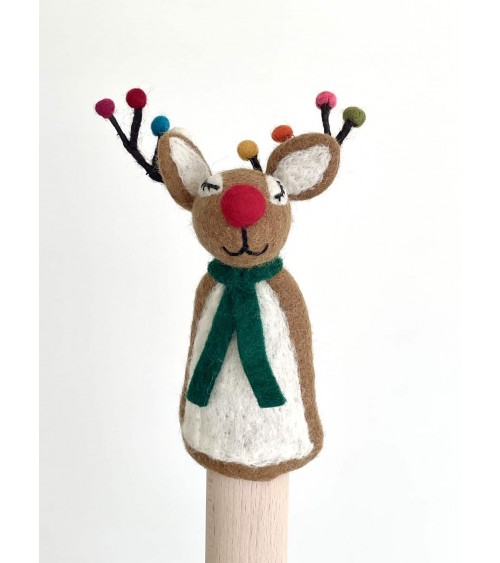 Rudolph le malicieux - Decoration cime, Pointe de sapin de Noel Felt so good decoration noel decor déco de noel 2024 maison f...