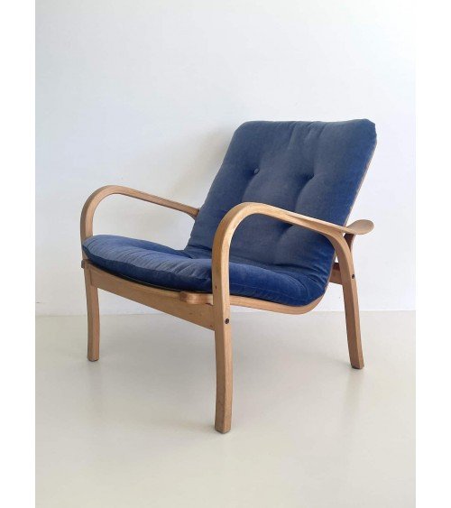 Laminett Lounge Chair di Yngve Ekström per Swedese kitatori mobili Oggetto di design vintage svizzera