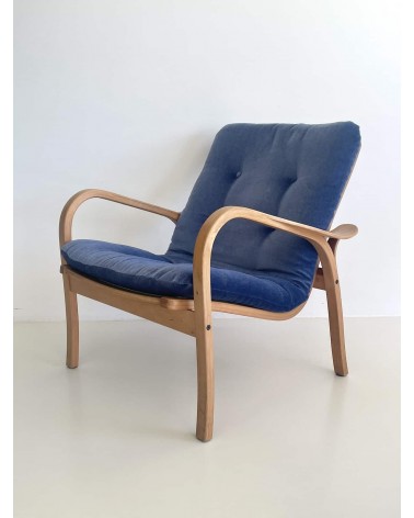 Laminett Lounge Chair di Yngve Ekström per Swedese kitatori mobili Oggetto di design vintage svizzera