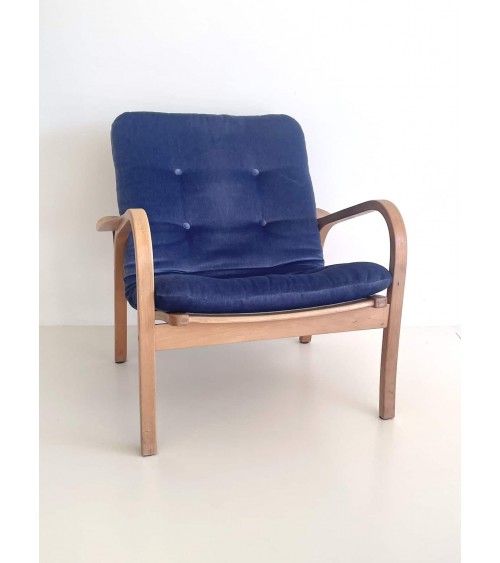 Laminett Lounge Chair di Yngve Ekström per Swedese kitatori mobili Oggetto di design vintage svizzera