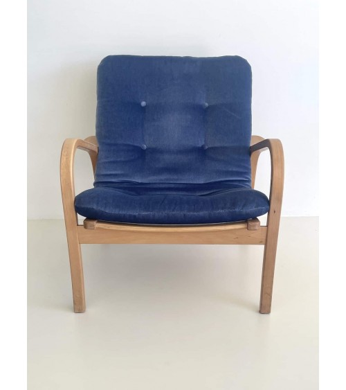 Laminett Lounge Chair di Yngve Ekström per Swedese kitatori mobili Oggetto di design vintage svizzera