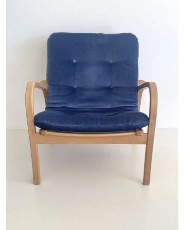 Laminett Lounge Chair di Yngve Ekström per Swedese kitatori mobili Oggetto di design vintage svizzera