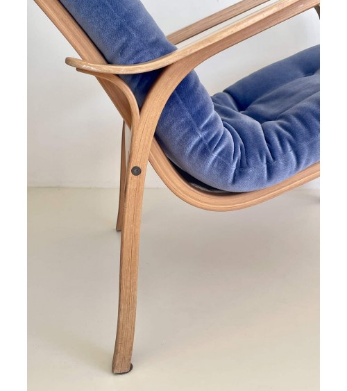 Laminett Lounge Chair di Yngve Ekström per Swedese kitatori mobili Oggetto di design vintage svizzera