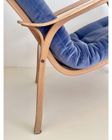 Laminett Lounge Chair di Yngve Ekström per Swedese kitatori mobili Oggetto di design vintage svizzera