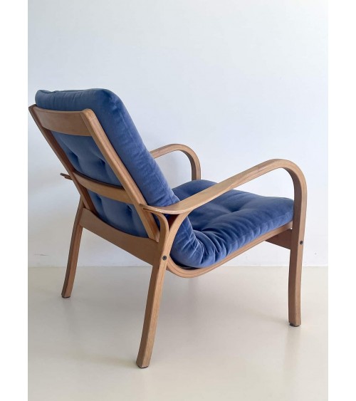 Laminett Lounge Chair di Yngve Ekström per Swedese kitatori mobili Oggetto di design vintage svizzera