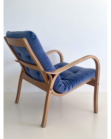 Laminett Lounge Chair di Yngve Ekström per Swedese kitatori mobili Oggetto di design vintage svizzera