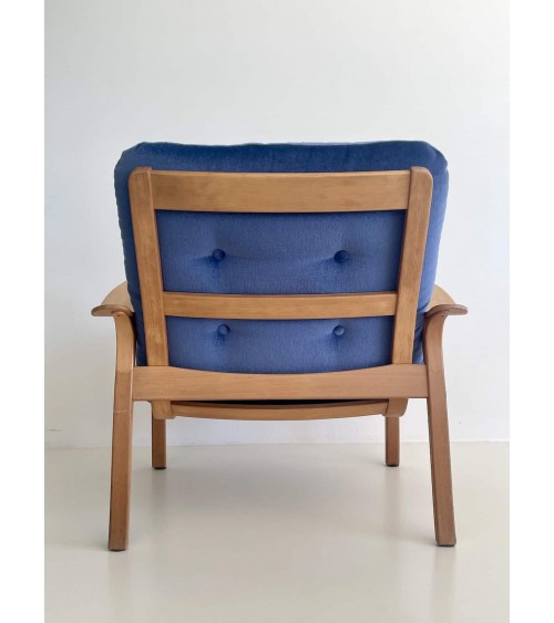 Laminett Lounge Chair di Yngve Ekström per Swedese kitatori mobili Oggetto di design vintage svizzera