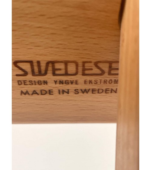 Laminett Lounge Chair di Yngve Ekström per Swedese kitatori mobili Oggetto di design vintage svizzera