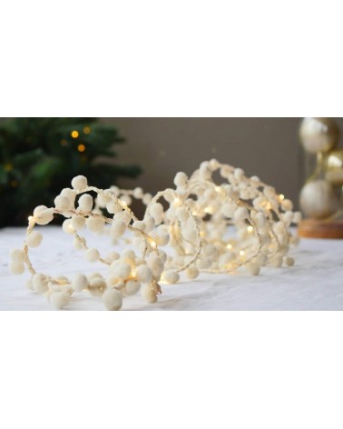 Soft White Pom pom - Fairy Lights Melanie Porter lighted illuminated decoration indoor bedroom