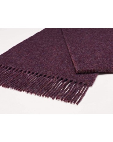 PLAIN Purple Heather - Merino wool scarf Bronte by Moon scarves man mens women ladies male neck winter scarf