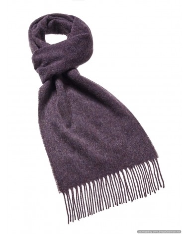 PLAIN Purple Heather - Merino wool scarf Bronte by Moon scarves man mens women ladies male neck winter scarf