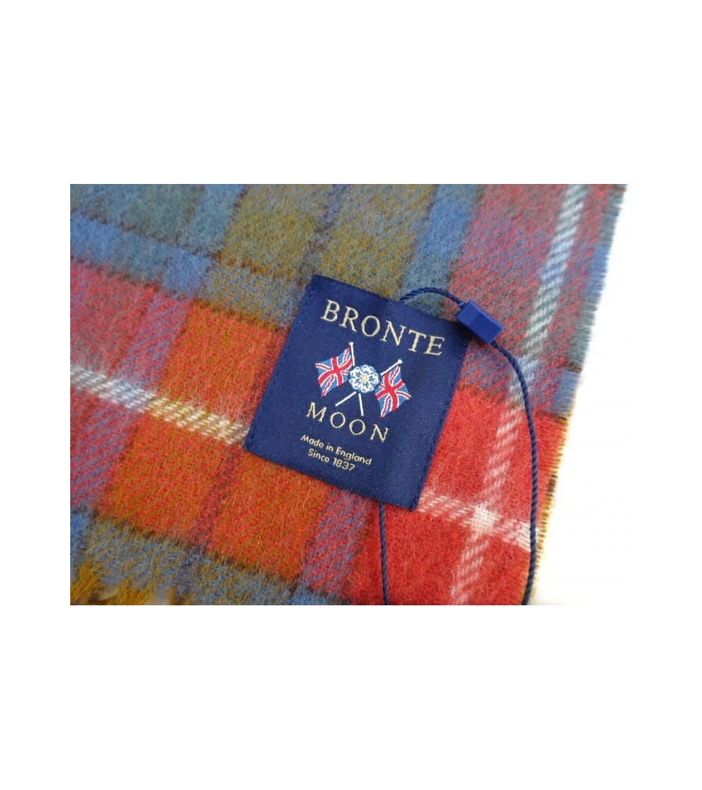 Gonna Vintage Tartan Scozzese 100% Lana Verde E Celeste - Bluette - Foto 2