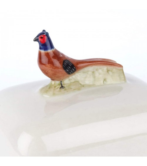 Pheasant - Ceramic butter dish Quail Ceramics