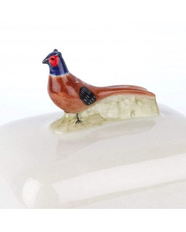 Pheasant - Ceramic butter dish Quail Ceramics