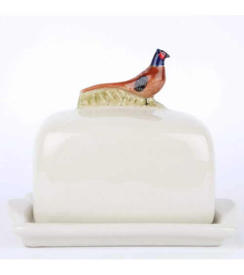 Pheasant - Ceramic butter dish Quail Ceramics