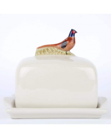 Pheasant - Ceramic butter dish Quail Ceramics