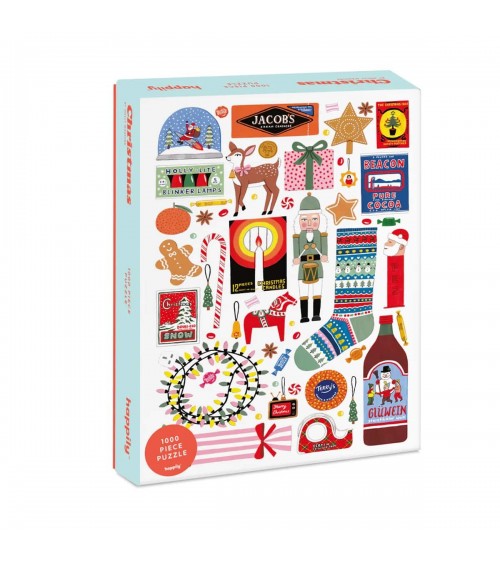 Weihnachten - Puzzle 1000 Teile Happily Puzzles the Jigsaw happy art puzzle spiele der Tages für Erwachsene Kinder kaufen