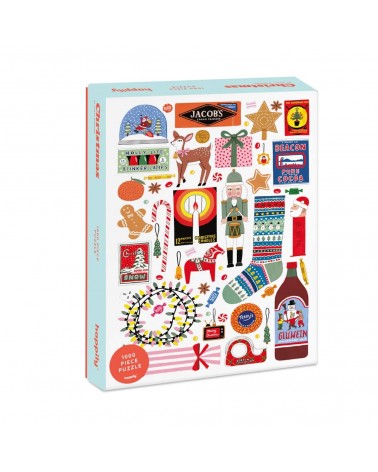 Weihnachten - Puzzle 1000 Teile Happily Puzzles the Jigsaw happy art puzzle spiele der Tages für Erwachsene Kinder kaufen