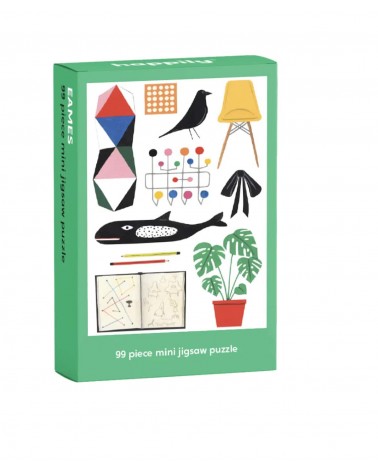 Eames Design - Mini Puzzle adulte 99 pièces Happily Puzzles Puzzles adulte design art the jigsaw suisse