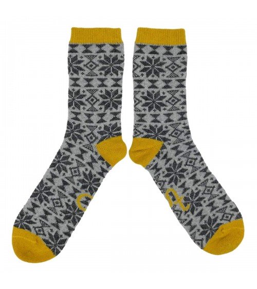 Fair Isle - Wool socks for men Catherine Tough funny crazy cute cool best pop socks for women men