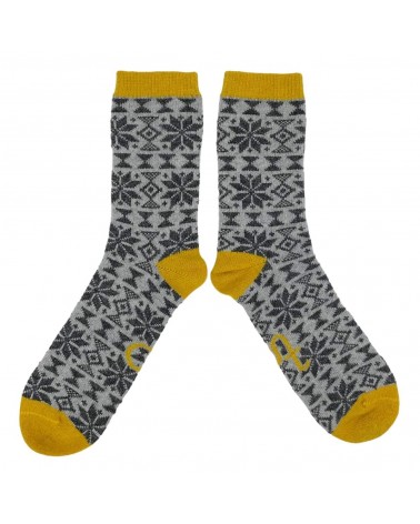 Fair Isle - Wool socks for men Catherine Tough funny crazy cute cool best pop socks for women men