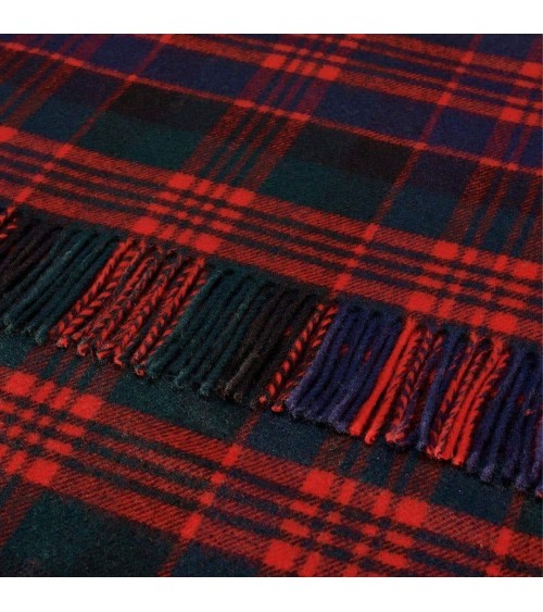 Tartan MACDONALD XL - grande écharpe en laine mérinos Bronte by Moon luxe pour femme homme Suisse Kitatori