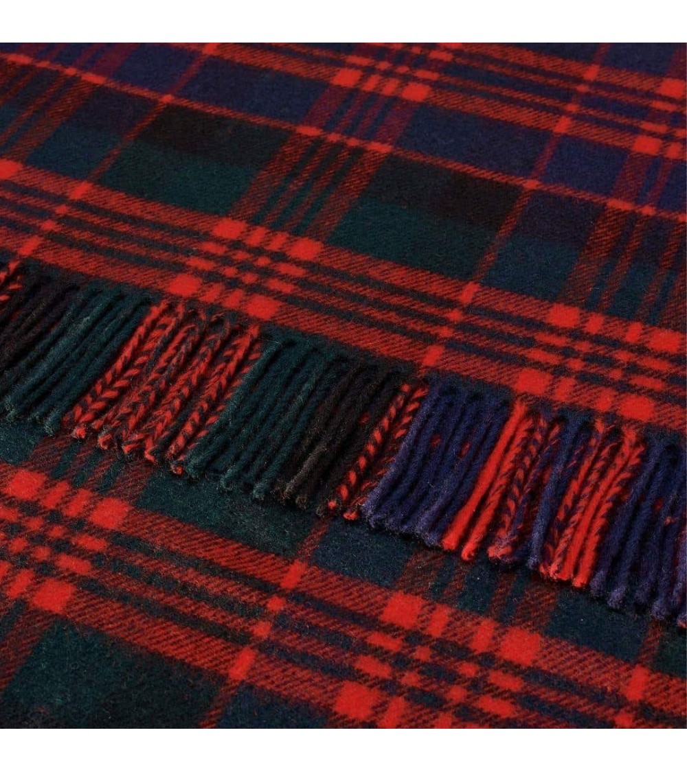 Tartan MACDONALD XL - grande écharpe en laine mérinos Bronte by Moon luxe pour femme homme Suisse Kitatori