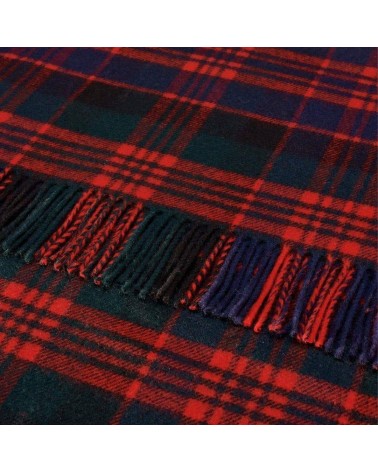 Tartan MACDONALD XL - grande écharpe en laine mérinos Bronte by Moon luxe pour femme homme Suisse Kitatori