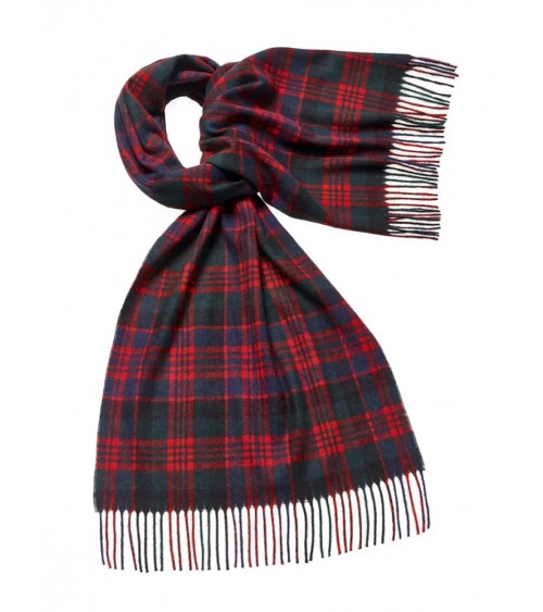 Tartan MACDONALD XL - Breiter Schal, Merino Wollschal Bronte by Moon Damen Winter Winterschal Herrenschal woll schal mit fran...