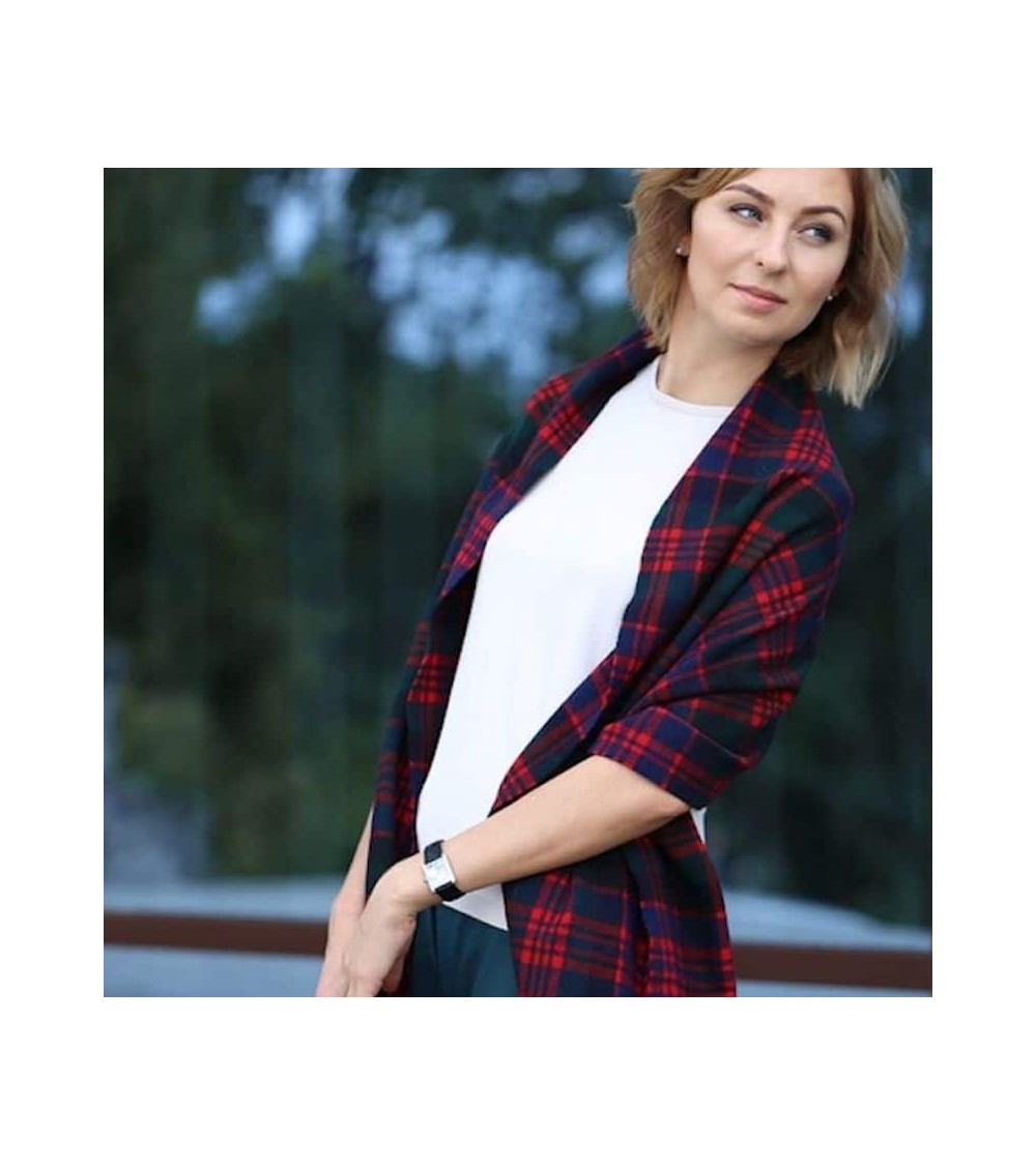 Tartan MACDONALD XL - grande écharpe en laine mérinos Bronte by Moon luxe pour femme homme Suisse Kitatori
