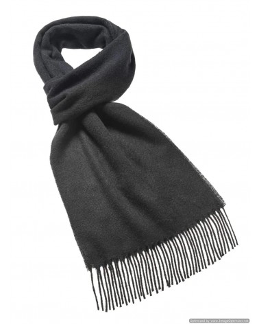 PLAIN Black - Merino wool scarf Bronte by Moon scarves for women mens scarf Kitatori Switzerland