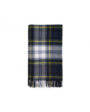 Tartan throw DRESS GORDON - Pure new wool blanket Bronte by Moon clan plaids english sofa cozy soft throw blanket