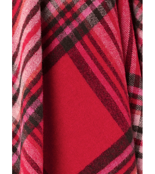 Plaid ST IVES Rouge - Couverture en pure laine vierge Bronte by Moon un plaid cocooning couverture chaude douce plaide lit