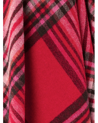 Plaid ST IVES Rosso - Coperta pura lana vergine Bronte by Moon plaid per divano in lana coperta morbida letto matrimoniale pl...