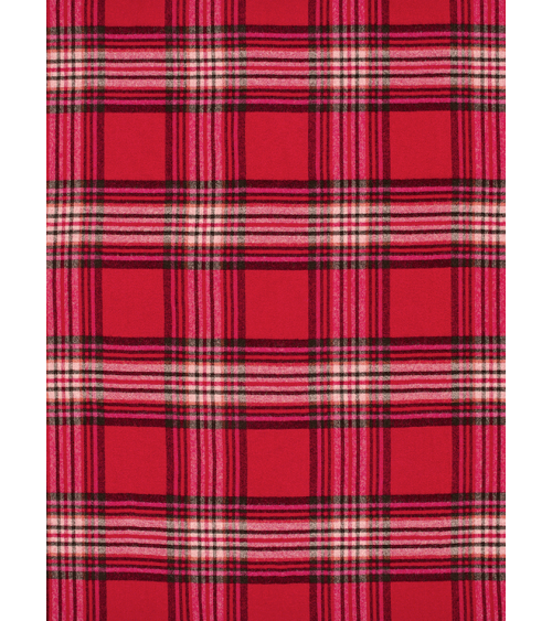 Plaid ST IVES Rouge - Couverture en pure laine vierge Bronte by Moon un plaid cocooning couverture chaude douce plaide lit