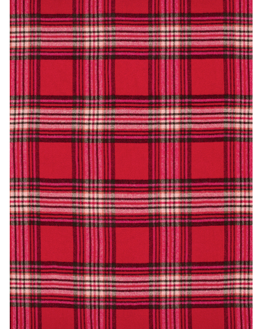 Plaid ST IVES Rouge - Couverture en pure laine vierge Bronte by Moon un plaid cocooning couverture chaude douce plaide lit