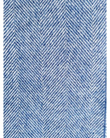 Wolldecke HERRINGBONE Ozean Blau - Decke, Kuscheldecke Bronte by Moon Schafwolldecke warme Woll Decken Sofa wohndecke kaufen