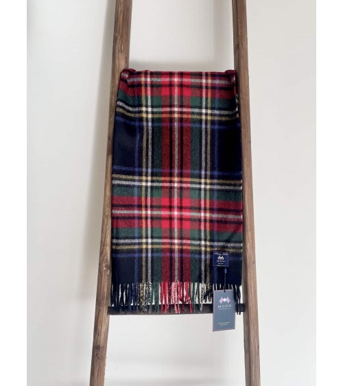 Tartan ALPACA STEWART XXL - grande écharpe en alpaga Bronte by Moon luxe pour femme homme Suisse Kitatori