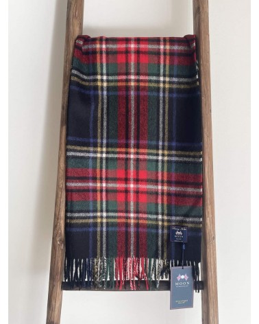 Tartan ALPACA STEWART XXL - grande écharpe en alpaga Bronte by Moon luxe pour femme homme Suisse Kitatori