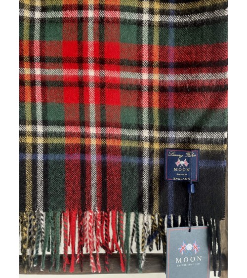 Tartan ALPACA STEWART XXL - grande écharpe en alpaga Bronte by Moon luxe pour femme homme Suisse Kitatori