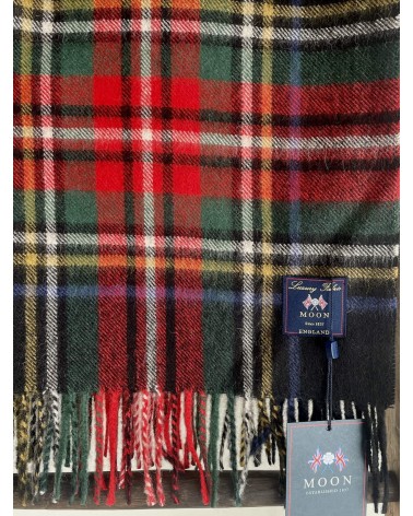 Tartan ALPACA STEWART XXL - grande écharpe en alpaga Bronte by Moon luxe pour femme homme Suisse Kitatori