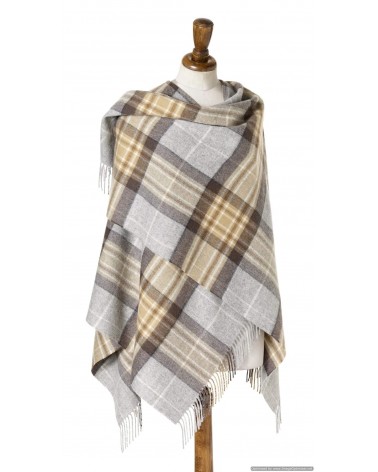 Mini Ruana Tartan MCKELLAR - Poncho, cape aus Merino Wolle Bronte by Moon wollponcho Ponchos für Damen elegant Winter kaufen